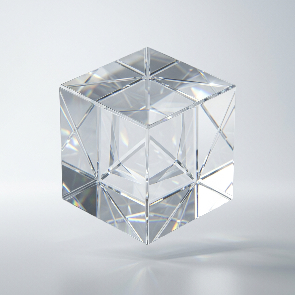 3D Crystal Asset Vault Cube